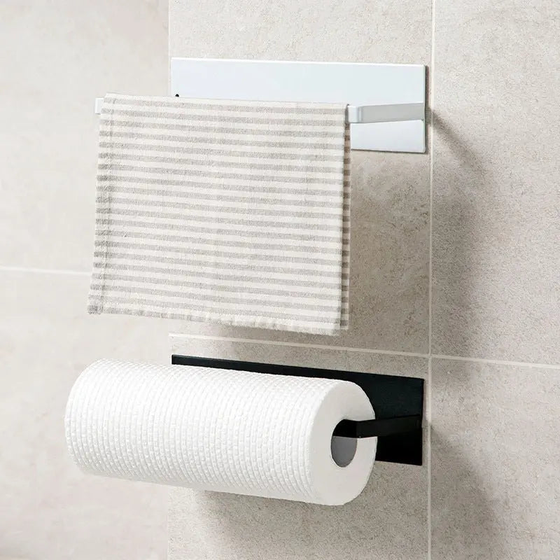 Wall-Mounted Paper Towel & Wrap Holder Novva Living