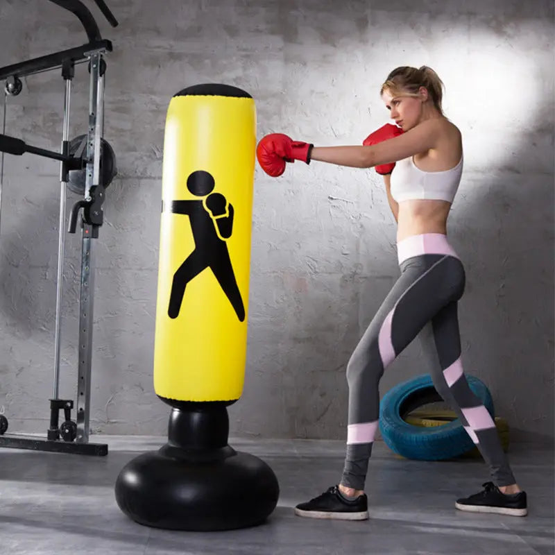 Inflatable Boxing Post Punching Bag Tumbler Novva Living