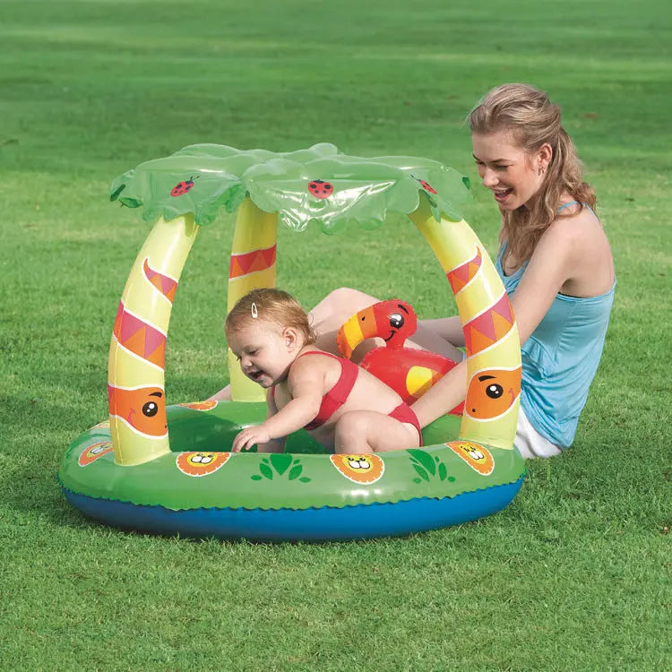 Tropical Rainforest Awning Inflatable Pool Novva Living