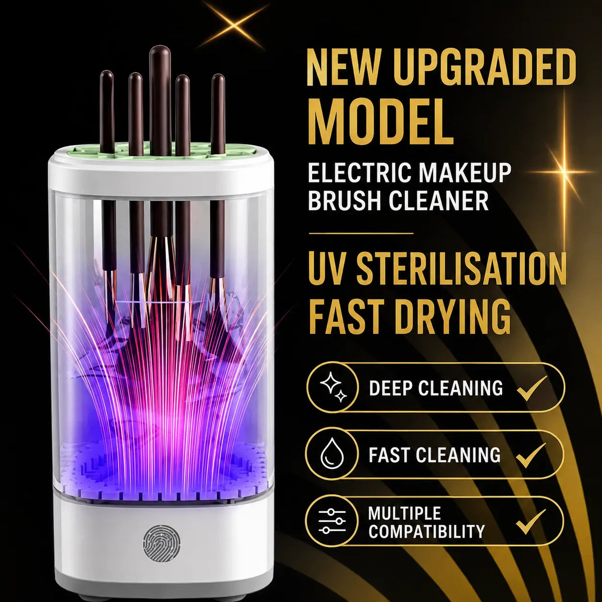 Automatic UV Makeup Brush Cleaner & Dryer Novva Living