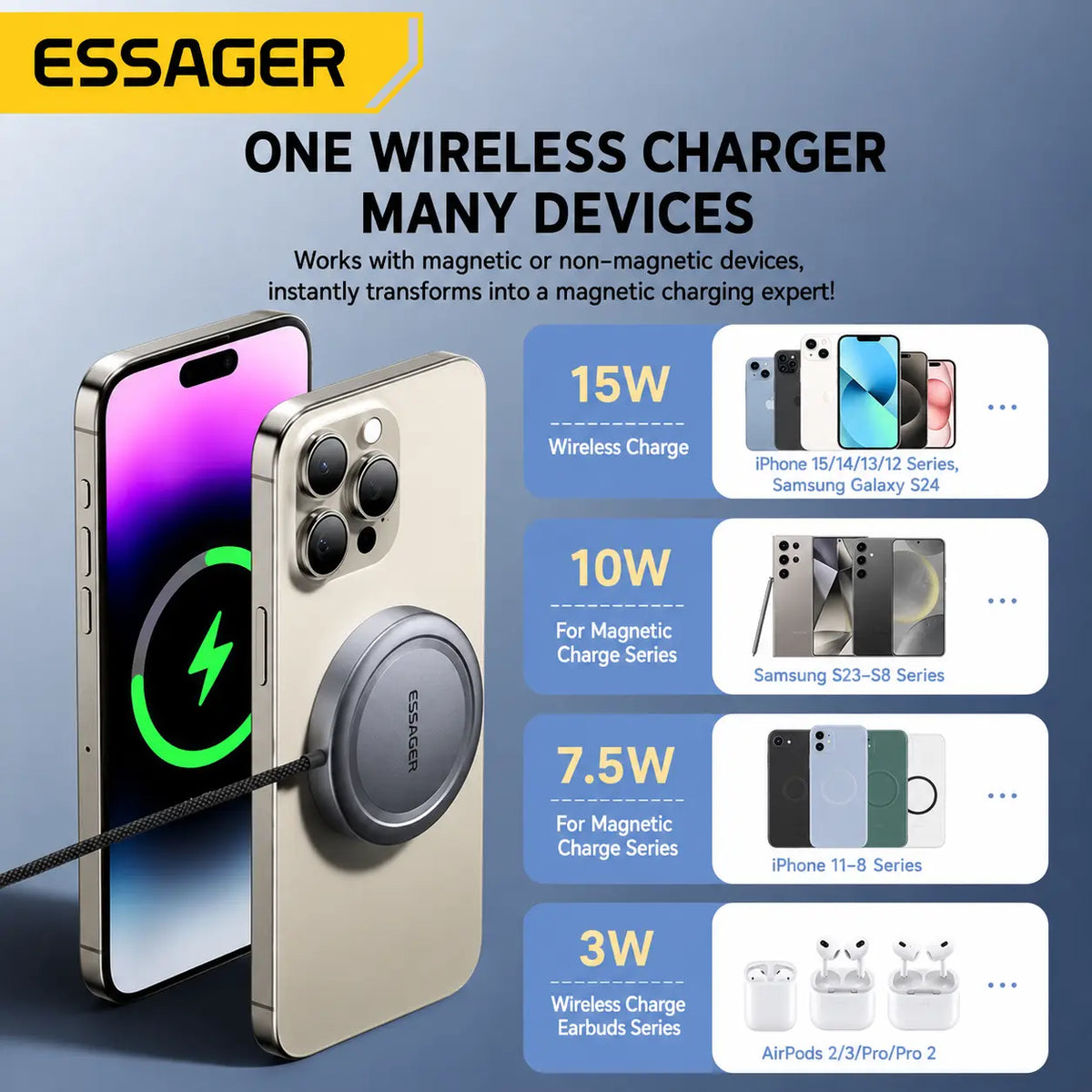 Magnetic Wireless Charger Novva Living