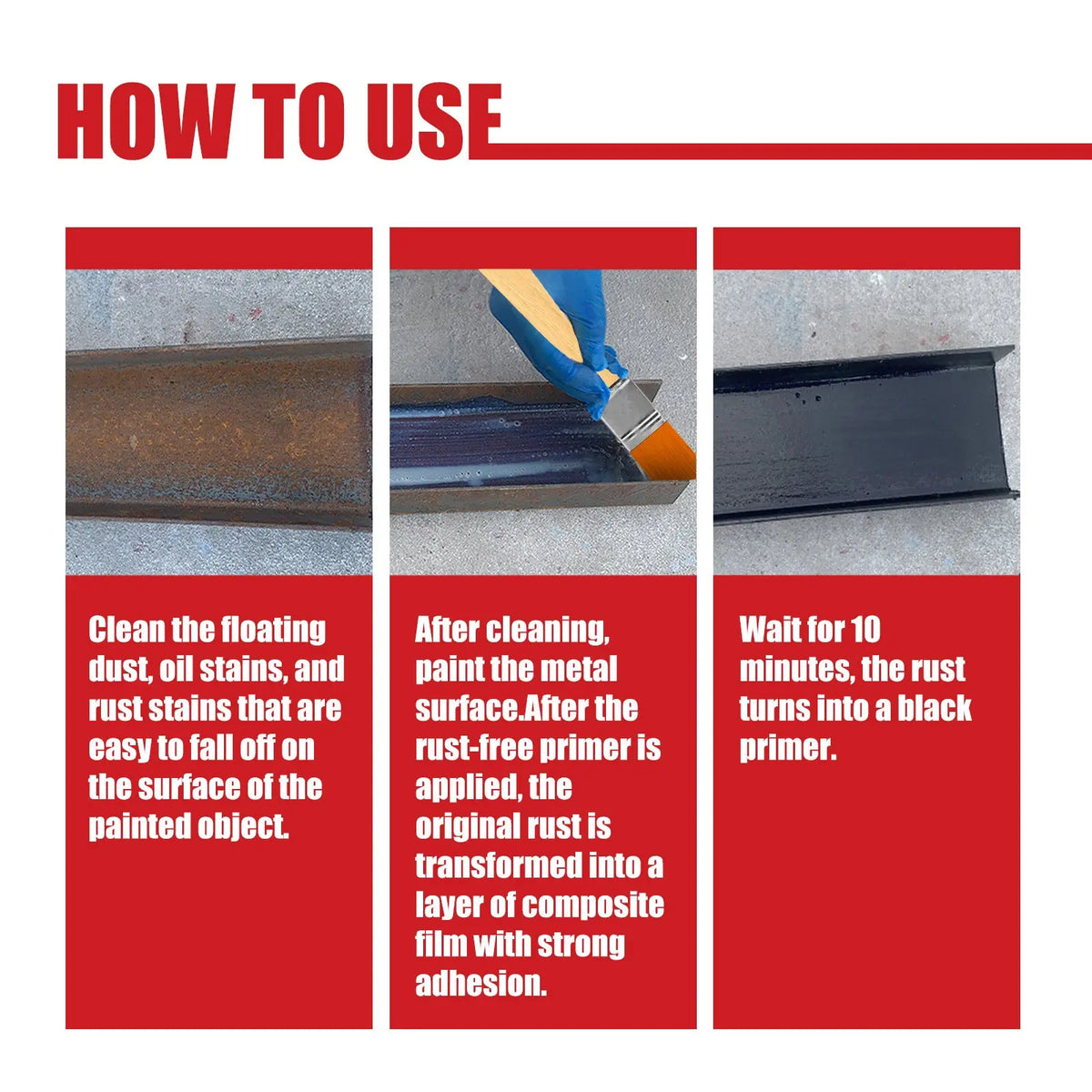 Anti-Rust Primer Metal Rust Conversion Agent Novva Living