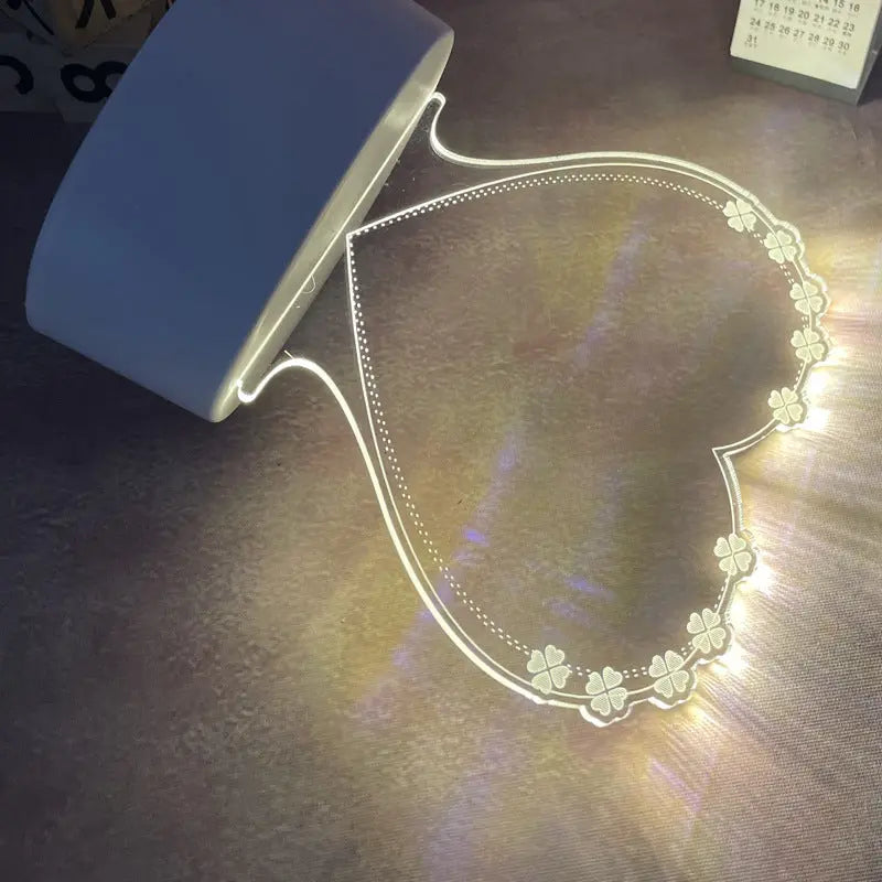 Acrylic LED Message Board with Pen Novva Living