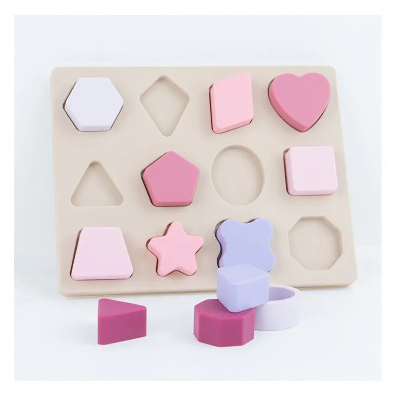 Baby Silicone Teether Jigsaw Puzzle Toy with Music Novva Living