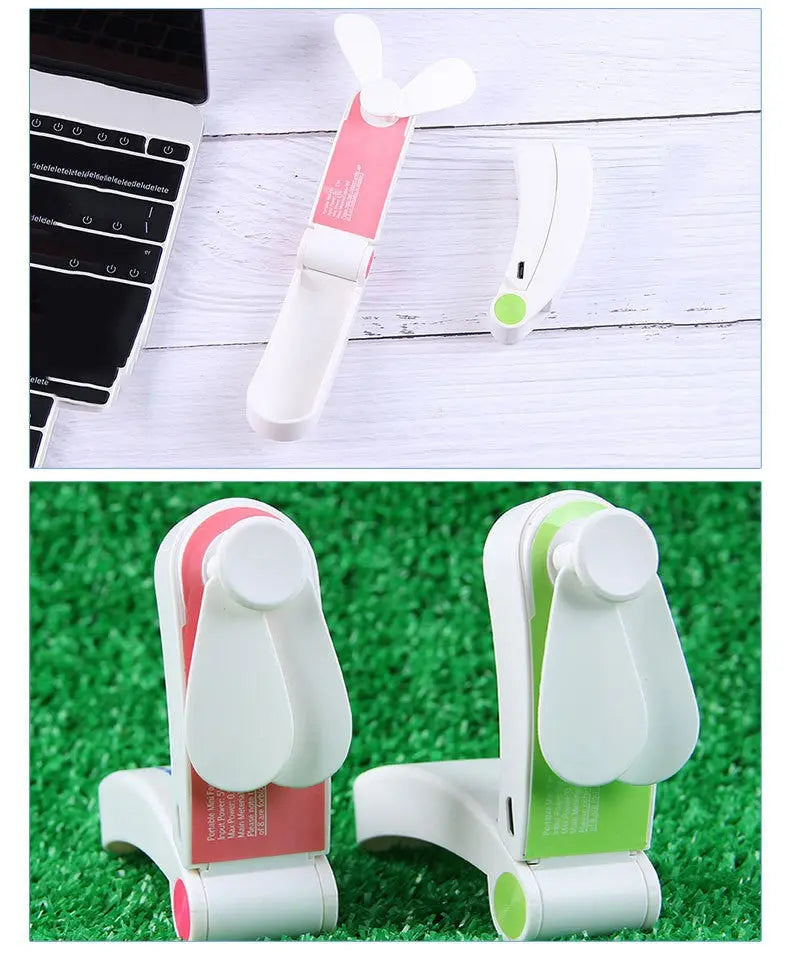 USB Handheld Mini Folding Fan Novva Living
