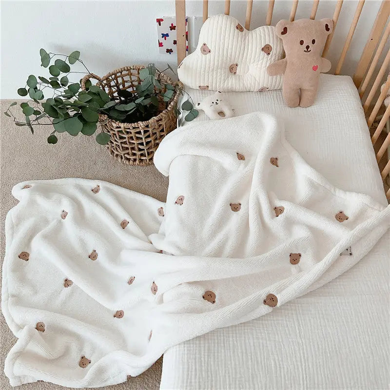 Korean Embroidered Baby Blanket Novva Living