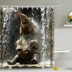 Elephant Waterproof Shower Curtain Novva Living