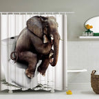 Elephant Waterproof Shower Curtain Novva Living