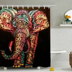 Elephant Waterproof Shower Curtain Novva Living