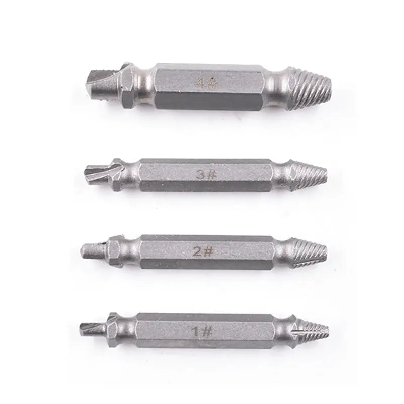 4-Piece Damaged Screw Extractor Set Novva Living