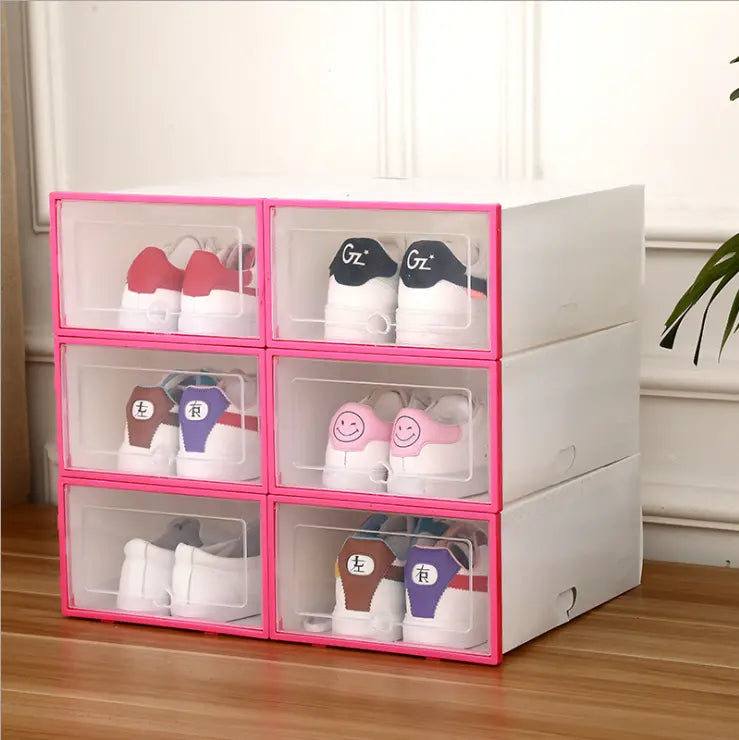 Foldable Transparent Shoe Boxes Novva Living