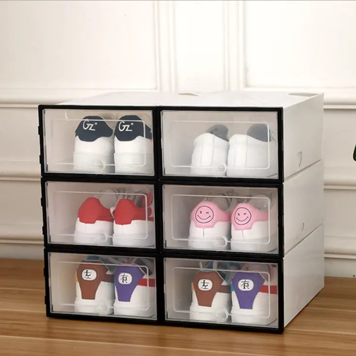 Foldable Transparent Shoe Boxes Novva Living