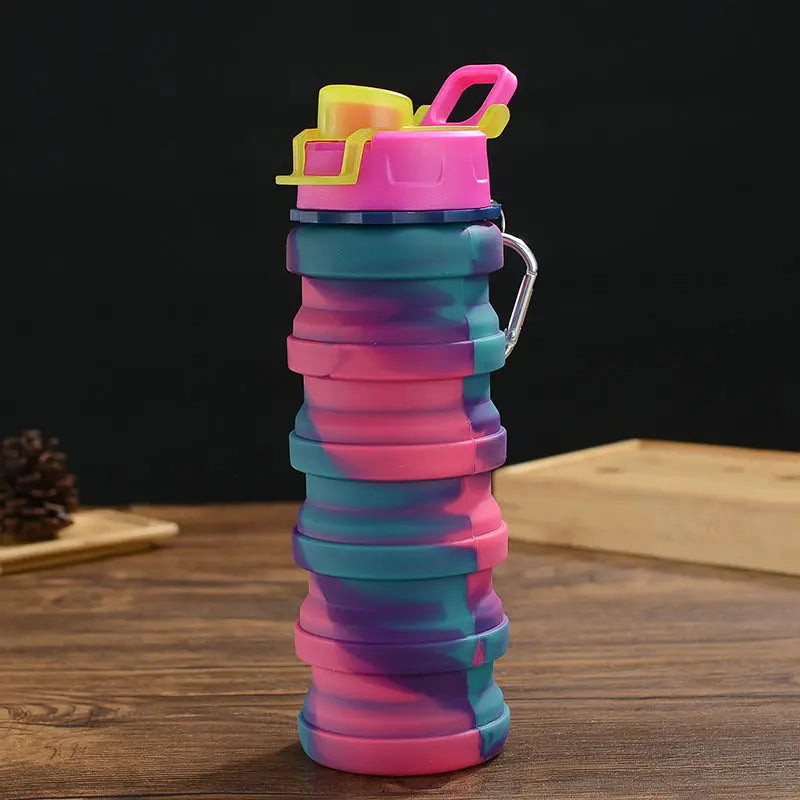 Silicone Folding Sports Water Bottle Novva Living