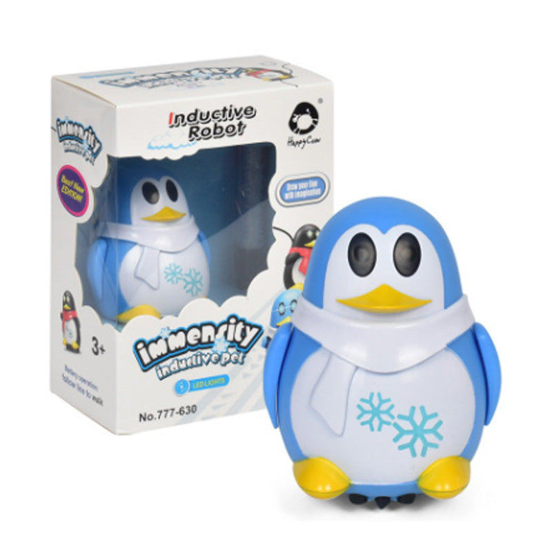 Line-Following Sensor Robot & Penguin Toy