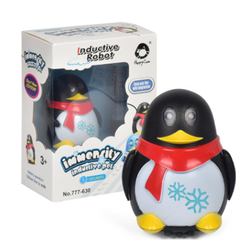 Line-Following Sensor Robot & Penguin Toy