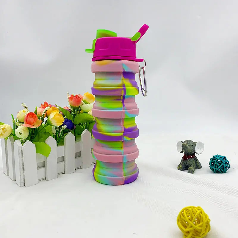 Silicone Folding Sports Water Bottle Novva Living