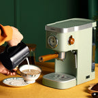 Semi-Automatic Espresso Machine Capsule Compatible with Milk Frother