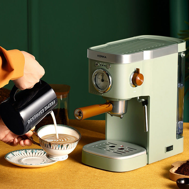 Semi-Automatic Espresso Machine Capsule Compatible with Milk Frother