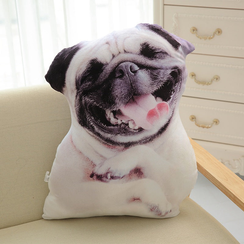 3D DOG Plush Pillow Cushion