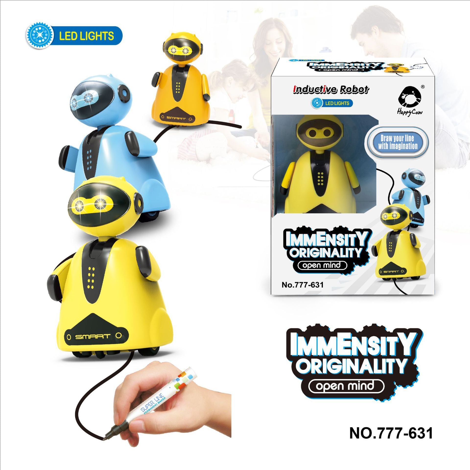 Line-Following Sensor Robot & Penguin Toy