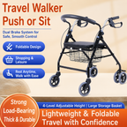 Foldable Four-Wheeled Walking Trolley