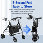 Foldable Four-Wheeled Walking Trolley