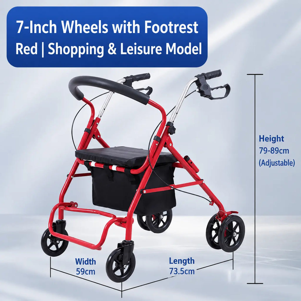Foldable Four-Wheeled Walking Trolley Novva Living