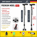 Folding Four-Legged Telescopic Cane with LED Light Novva Living