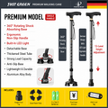 Folding Four-Legged Telescopic Cane with LED Light