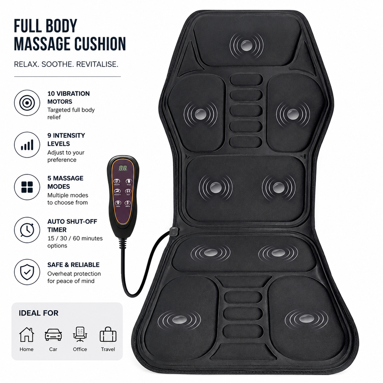 Full Body Massage Cushion with Heat