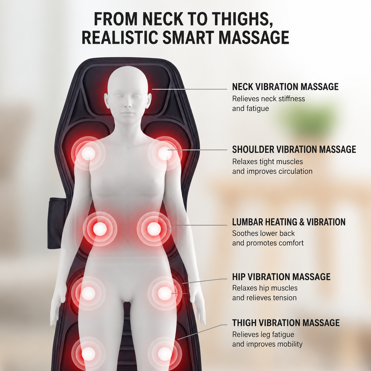 Full Body Massage Cushion with Heat