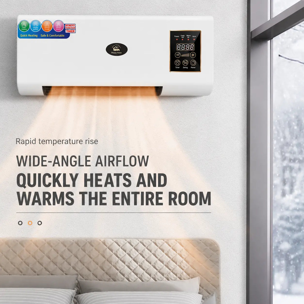 Mini Ceramic Heater Novva Living