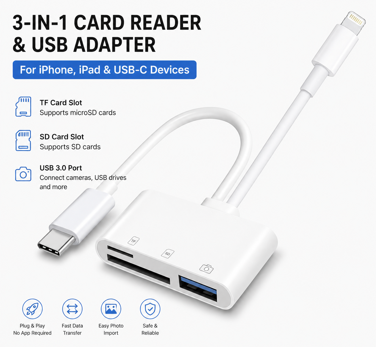 Card Reader 3-in-1