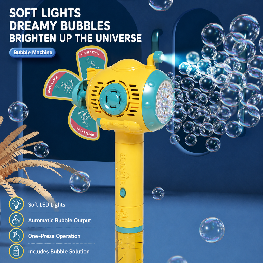 Children's Cartoon Bubble Machine Stroller