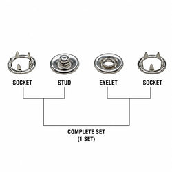 Five-Claw Press Stud Buckle Kit Novva Living