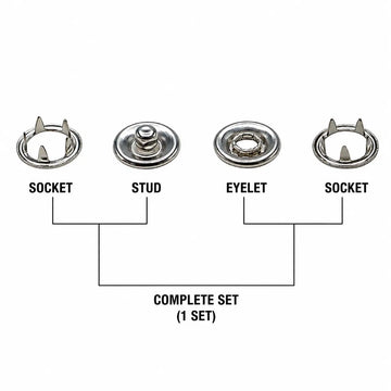 Five-Claw Press Stud Buckle Kit Novva Living
