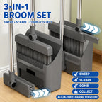 4-in-1 & 3-in-1 Broom, Dustpan & Floor Brush Set Novva Living