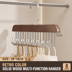 Solid Wood 8-Hook Wall Hanger Novva Living
