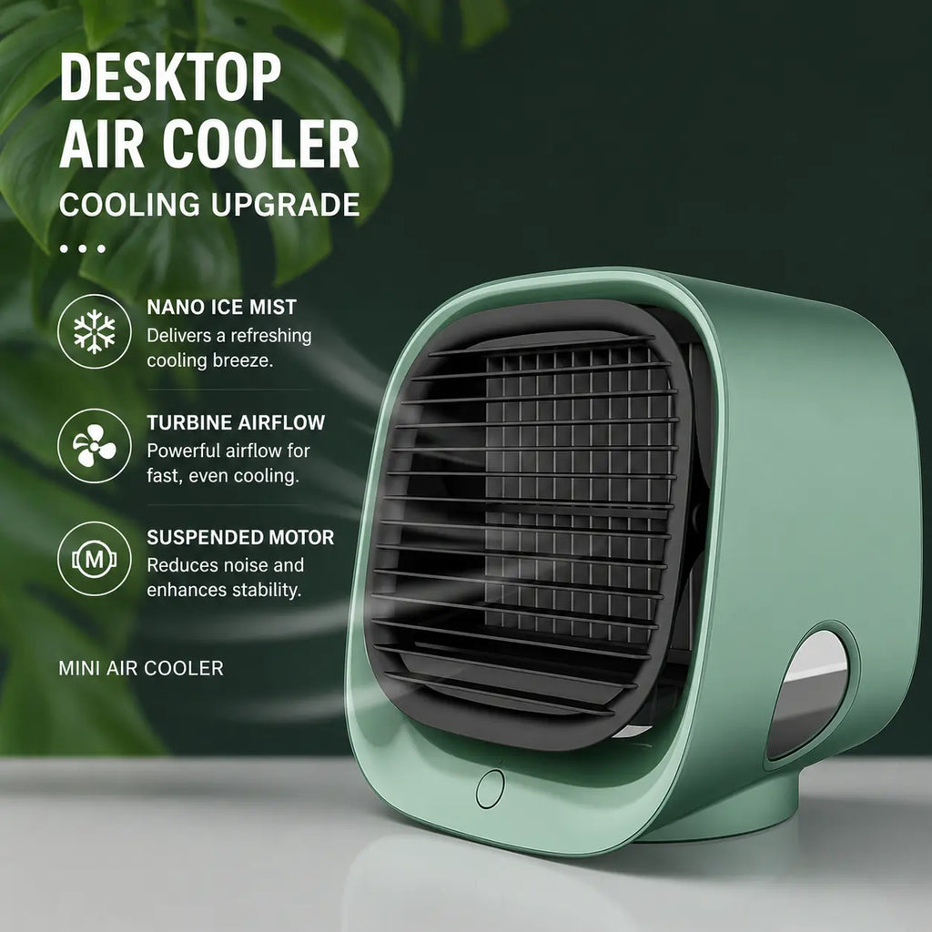 Mini Desktop Air Cooler Fan Novva Living