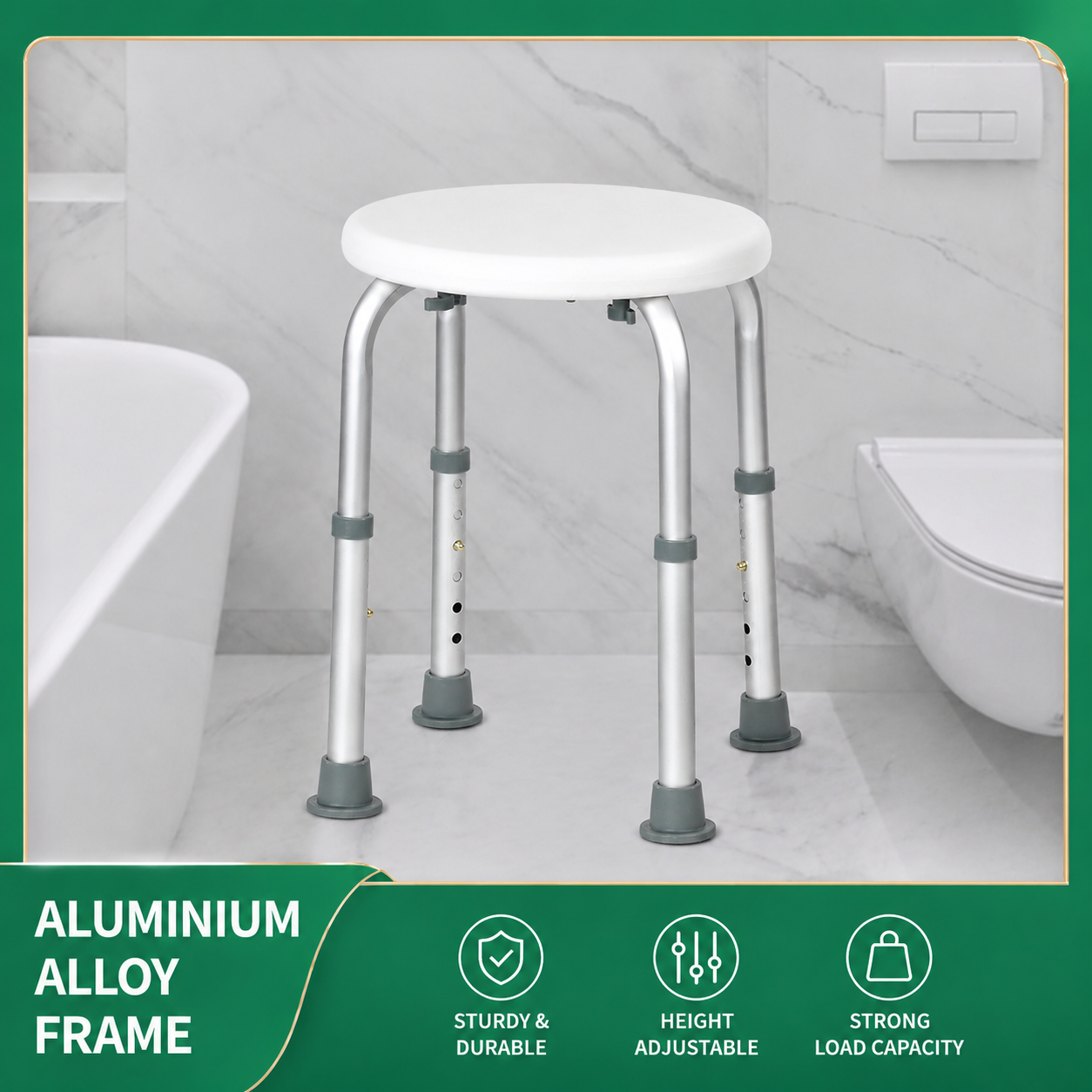 Siège de bain et tabouret de douche antidérapants