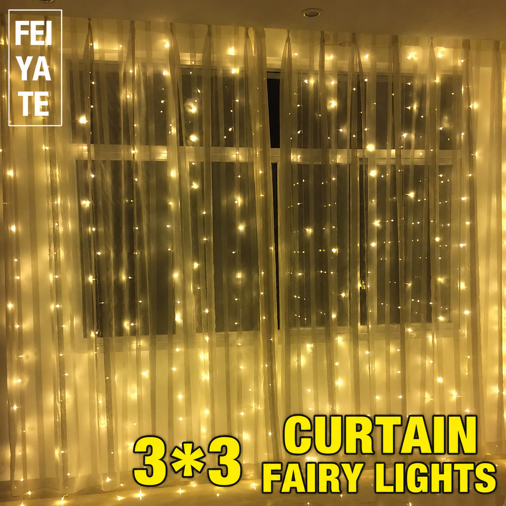 Curtain Icicle String Lights