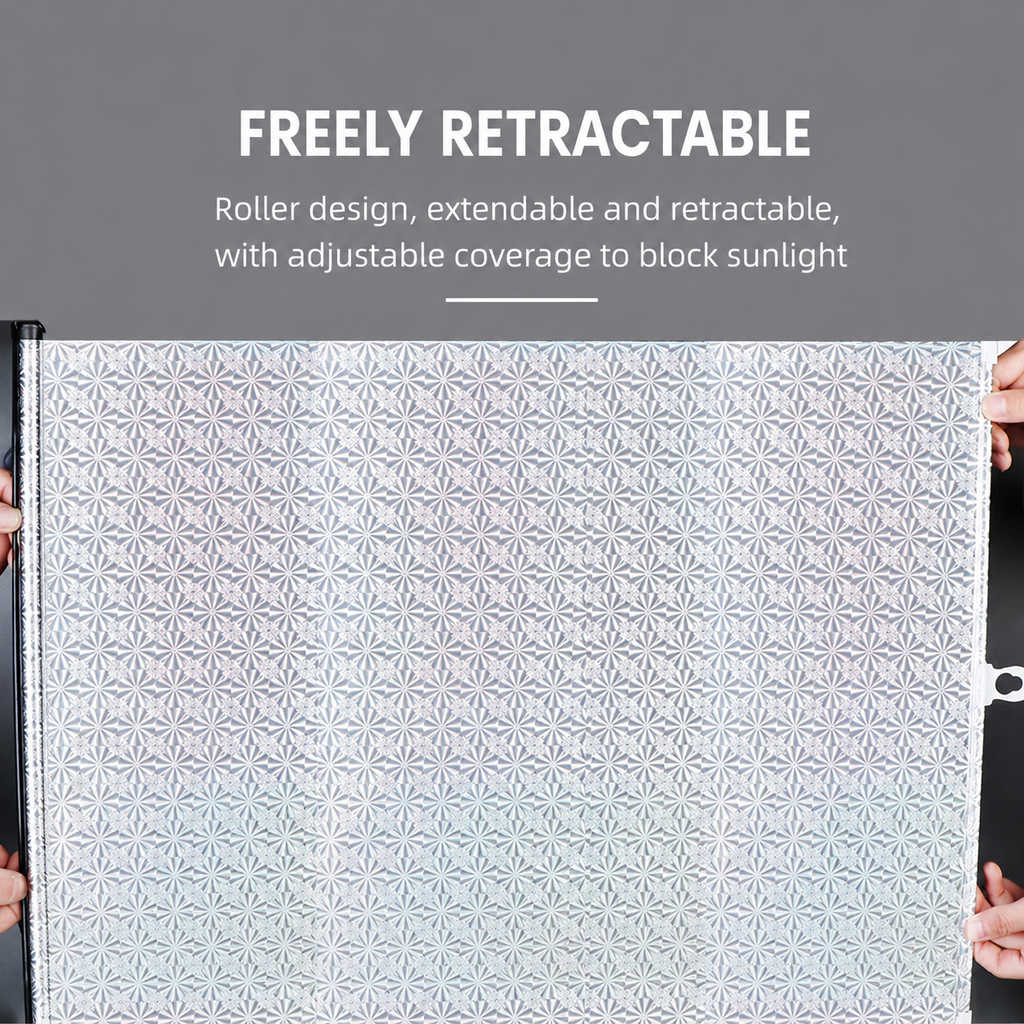 Retractable Laser Sunshade Car & Balcony Blackout Curtain