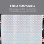 Retractable Laser Sunshade Car & Balcony Blackout Curtain
