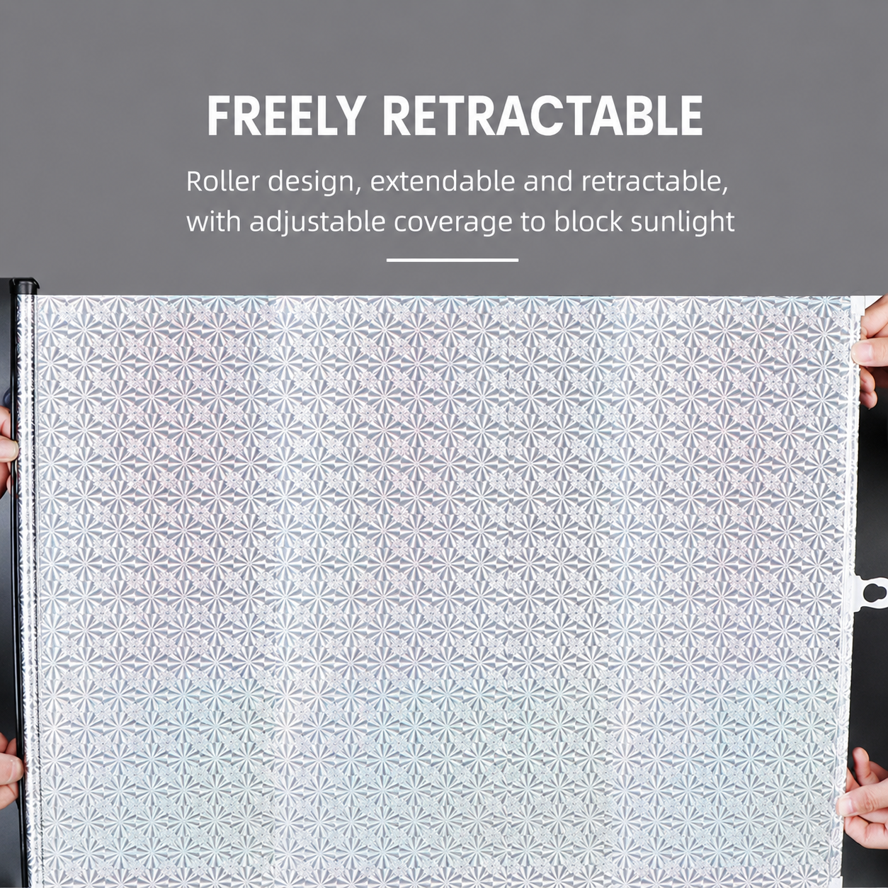 Retractable Laser Sunshade Car & Balcony Blackout Curtain
