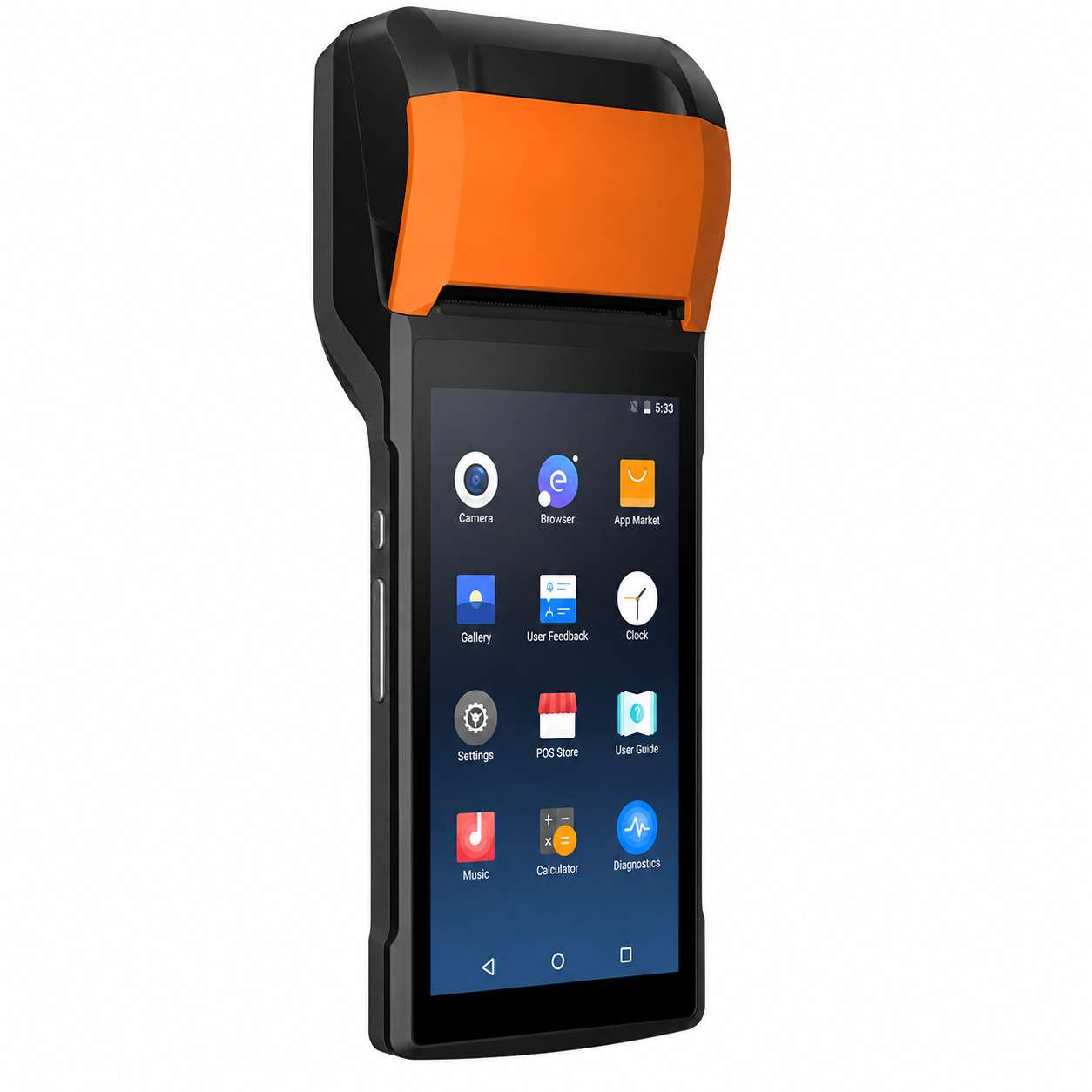 Handheld Android POS Terminal with Built-In Printer