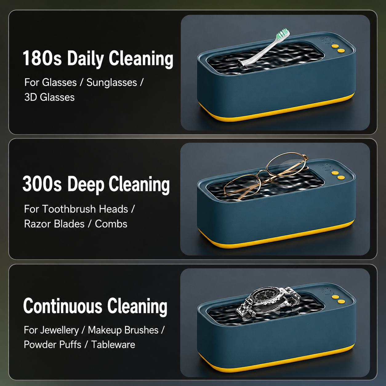 Portable Glasses & Braces Cleaning Machine