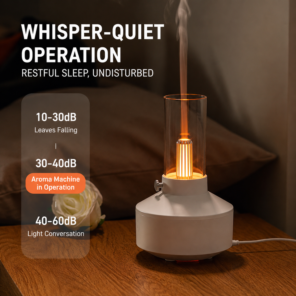 Retro Candlelight Aromatherapy Diffuser & Humidifier Desktop Atmosphere Light