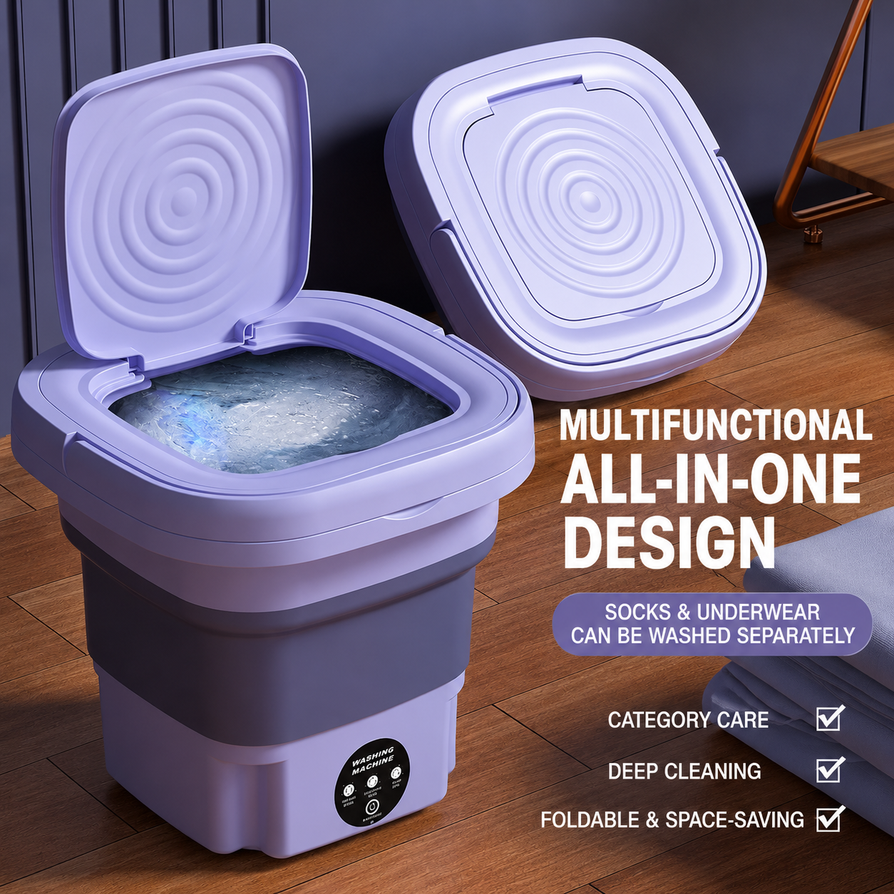 Mini Folding Washing & Drying Machine