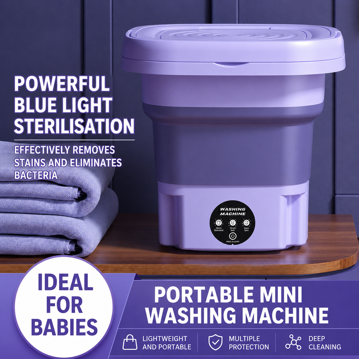 Mini Folding Washing & Drying Machine