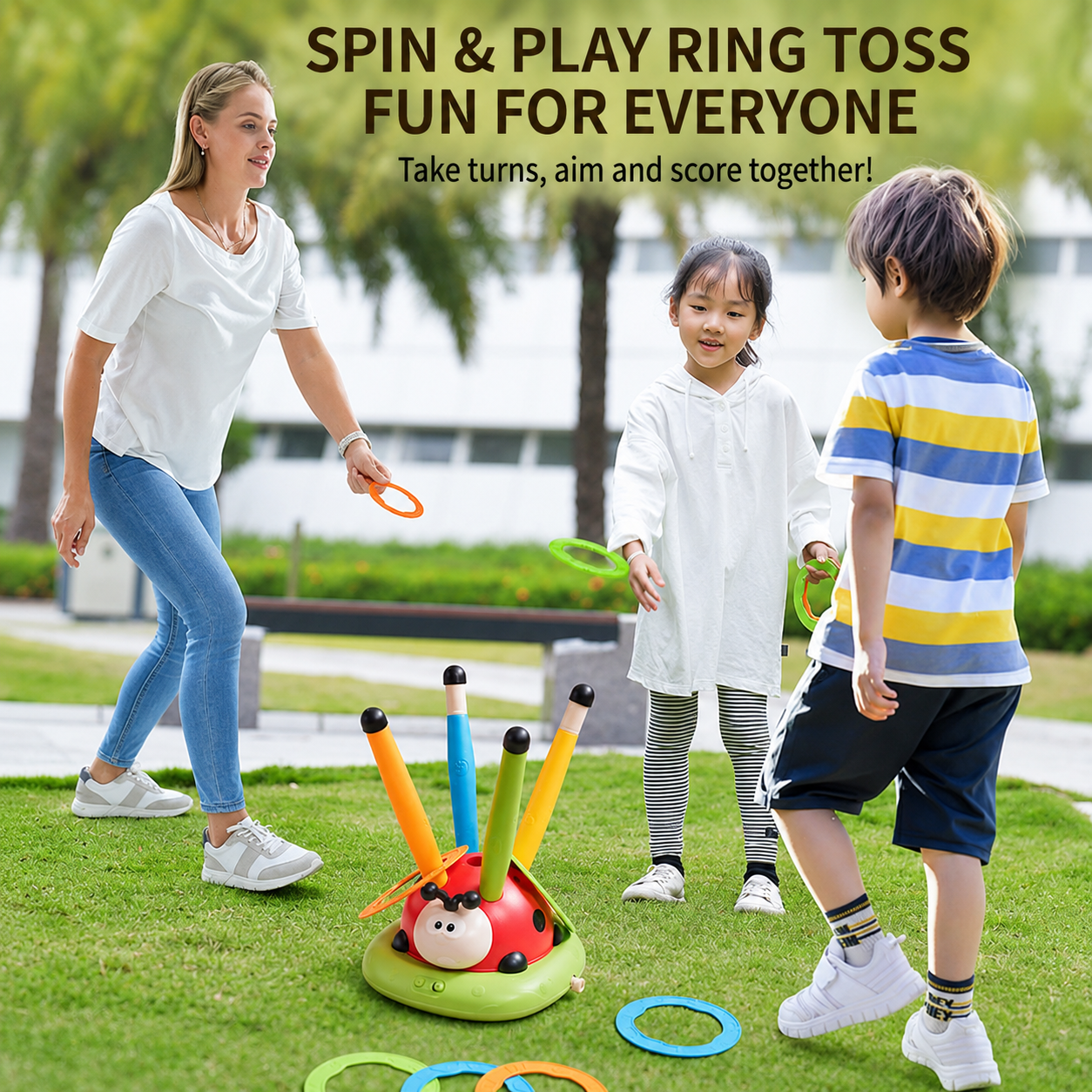 Children's Beetle Sensory Exercise Machine Skipping Rope Hooping & Stepping Toy